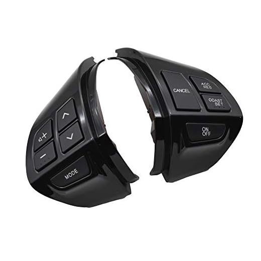 Styrströmställare Svart bil -styling Buttons Fit For Mitsubishi ASX Lancer Multifunktions Car Steering Wheel Control Buttons gratis frakt (Color : Piano black)