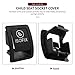For Mercedes W205 Car Rear Child ISOFIX Switch Seat Safety Cover For Benz C Class W205 C300 C350 C200 C180 2015-2021 2059200513 (black)