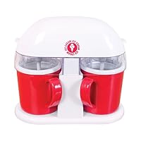 Global Gizmos Ice Cream/Sorbet Maker ~ Double Tub Cup ~ 54010, Plastic