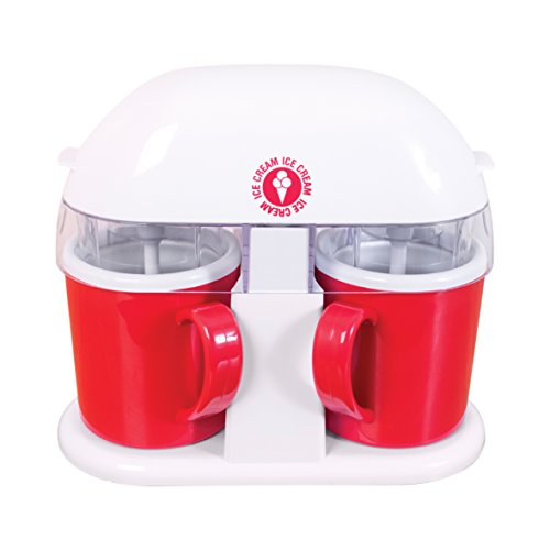 Global Gizmos Ice Cream/Sorbet Maker ~ Double Tub Cup ~ 54010, Plastic