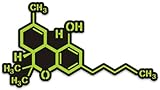 Cannabis Sticker Decal Marijuana THC Molecule 5