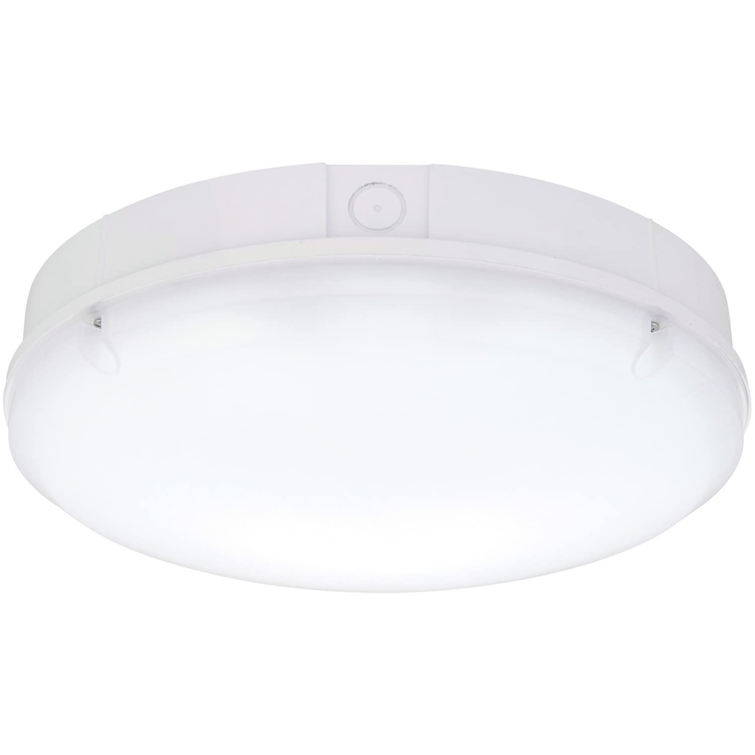 Gloss White Ip65 Bulkhead Light18W Cct Smd Led Module300mm Diameter from B&Q