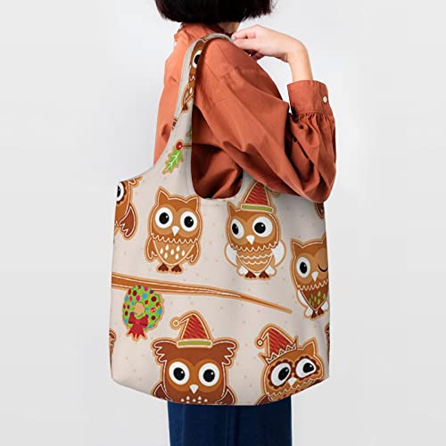 Sac à main portable esthétique motif hiboux sur branches