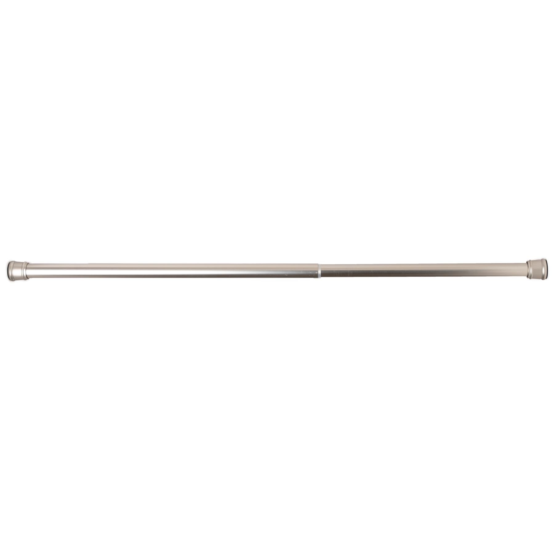 IANPAV Telescopic Net Curtain Pole 140-260cm - No Drill Spring Tension Rod - For Kitchen, Bathroom, Bedroom, Living Room - Satin Chrome