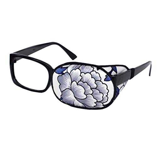 Kid/Adult Visual Acuity Recovery Silk Eye Mask Training Amblyopia Strabismus Corrected Lazy Eye Patches for Glasses(Orchid)