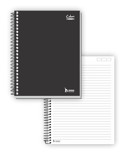 CADERNO UNIV. ESPIRAL PRETO C.D. 200FLS 10MAT - UNIDADE