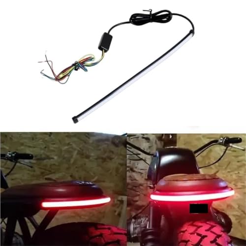 Trasero parada luz tira de luces para moto con intermitentes dinámicos de 45 cm 2