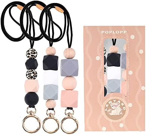 Teacher Pencil Lanyard Cuentas De Silicona Breakaway COLLAR COLGANTE ID Badge Ho - Foto 14