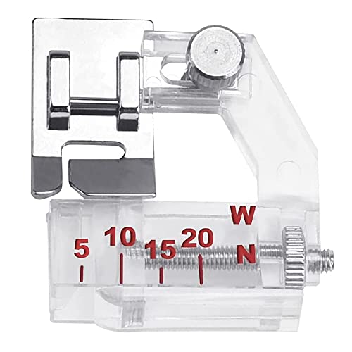 Pied Pose Biais, Pied Presseur Surjeteuse, Pied de Biais Réglable, Pied Universel pour Machine à Coudre, Pied de Biais, Pied Presseur, Pied Presseur Multifonctionnel, pour Machines Coudre Domestiques Cover