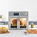 Kalorik 26 QT Digital Maxx Air Fryer Oven with 7 Accessories, Roaster, Broiler, Rotisserie, Dehydrator, Oven, Toaster, Pizza Oven and Slow Cooker. Includes Cookbook. Sears up to 500⁰F. Extra Large Capacity, All in One Appliance. Stainless Steel. AFO 47269 SS