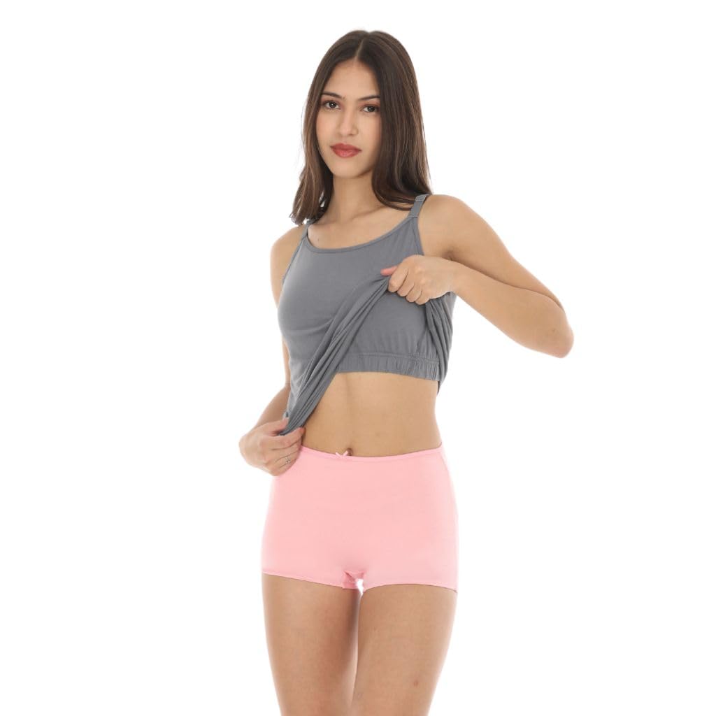 Adira | Camisole with Built in Bra | Camisole with Built-in Bra | Full Coverage | Wire-Free | Removable Cups | Adjustable Straps | Soft Cotton Fabric | Sleek Fitted Design | Pack of 1-image-48