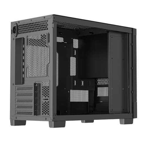 Image of Rosewill Micro ATX Mini Tower PC Case with Pre-Installed 400W Power Supply | Temper Glass Side Panel | 240mm & 280mm Radiator Support | 1 x USB 2.0 | 2 x USB 3.0 | 1 x 120mm PWM Rear Fan | FBM-Z2-400