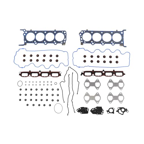 Image of DNJ HGB4174 Engine Cylinder Head Gasket Set with Head Bolt Kit, Complete Repair Set for 2007-2014 Ford, Lincoln Expedition, F-150, F-250 Super Duty 5.4L V8 24V SOHC 330cid
