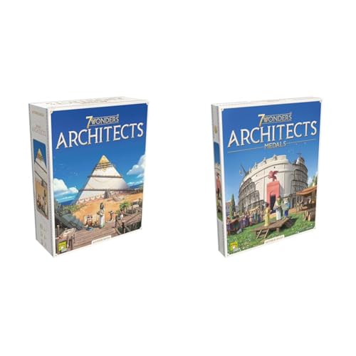 Repos Production - 7 Wonders Architects, Kennerspiel, Strategiespiel, 2-7 Spieler, Deutsch + Repos Production, 7 Wonders Architects – Medals, Erweiterung, Strategiespiel, 2-7 Spieler, Deutsch