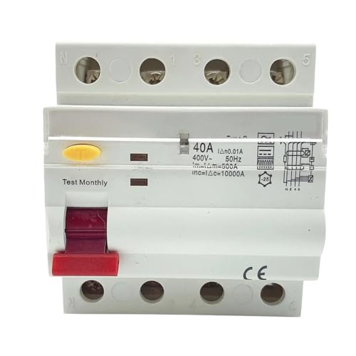 Disjoncteur à air courbe B 4P 40A pour éviter les surcharges en 400V