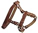 Genuine Leather Dog Walking Harness Medium Brown, 21" - 26" Chest