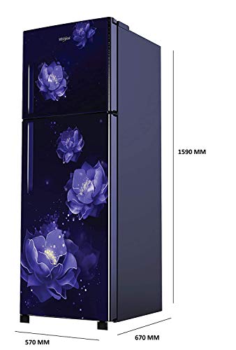 Image of Whirlpool 265 L 2 Star Frost-Free Double Door Refrigerator (NEOFRESH 278H PRM 2S, Sapphire Abyss)