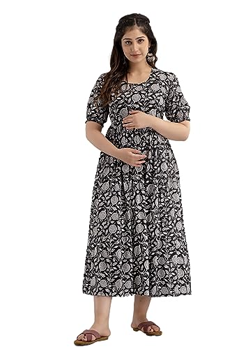 Image of New Elite Rayon Anarkali Maternity Feeding Kurti with Both Side Zipper