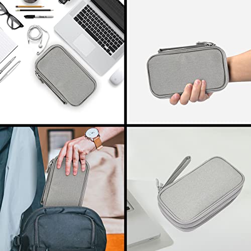 Waterproof Portable Electronic Organizer Bag Travel Accessories Universal Cord Storage Case For Charging Cable, Cell Phone, Power Bank, Kid’s Pens #TOP6