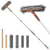 eazer Squeegee Window Cleaner 2 in 1 Rotatable Cleaning Tool Kit with Extension Pole - 4 Pads