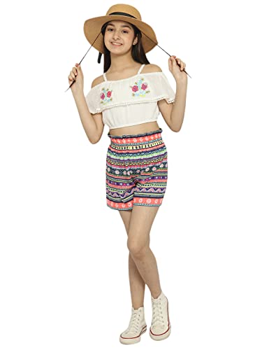 Image of Natilene Girls Girls Top With Shorts