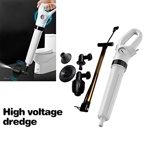1 Set White Pump Cleaner Dredge Toilet Plunger Air Drain Sink Pipe Clogged Remover Bathroom Pipe Bathtub - Afbeelding 4