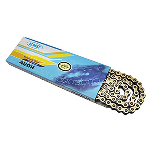 Cadena KMC Cyclo 420H paso 420 reforzada oro y negro con 134 eslabones 2