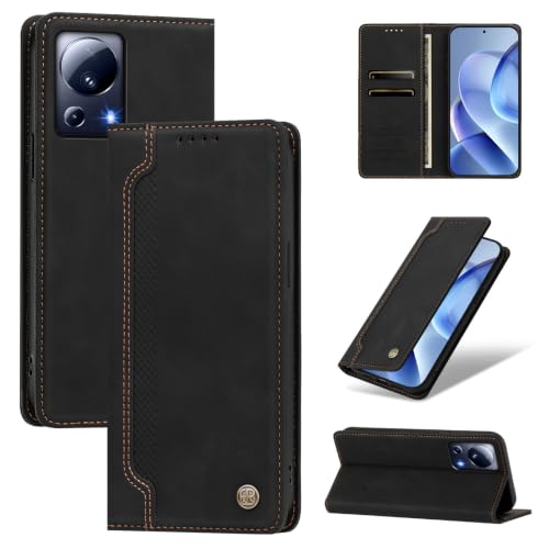 Jiajihua Phone Case Compatible with Xiaomi 13 Lite/Civi 2 Black