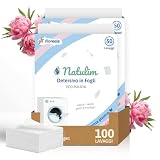 NATULIM - Detersivo in Fogli per Lavatrice - Detersivo Lavatrice Ecologico e Ipoallergenico - 100 Lavaggi - Fragranza Floreale