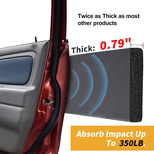 Garage Wall Protector, 4 Pack Garage Car Door Protector Bumper Guard For Car Doors Anti-Collision Waterproof Inflaming Ultra Self Adhesive Eva Foam For Warehouse (4 Pack: 16-17/32" X 5-29/32" X .79) #TOP2