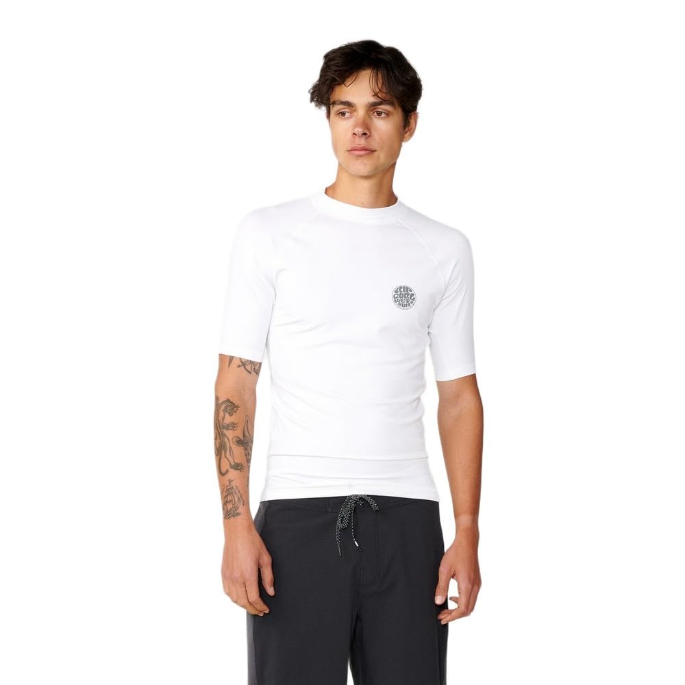 RIP CURL Rash Guard A Maniche Corte Icons UPF Brushed L