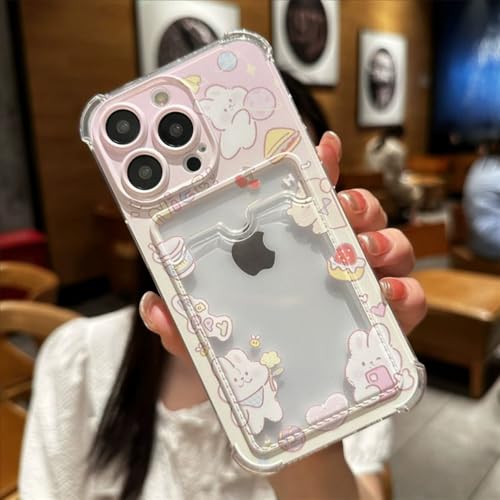 Coque iPhone 16 Plus Roemary en TPU souple de 6,7 pouces avec fente pour carte et motif dessin animé