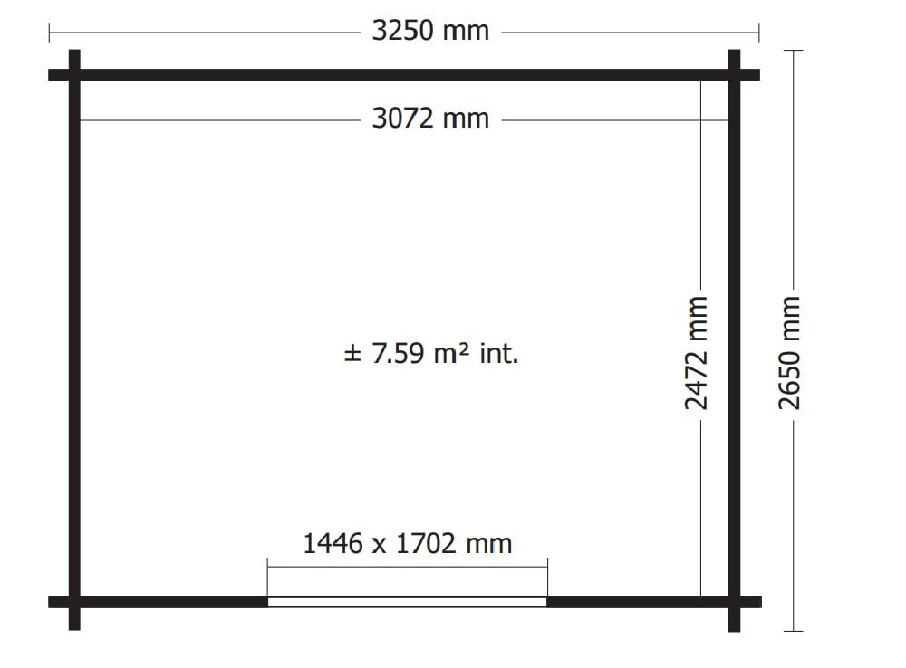 Alpholz Gartenhaus EVERE aus Fichten-Holz, Gerätehaus mit 19 mm Wandstärke, Garten Holzhaus inklusive Montagematerial, Metalldach, Geräteschuppen 330 x 270cm mit Satteldach