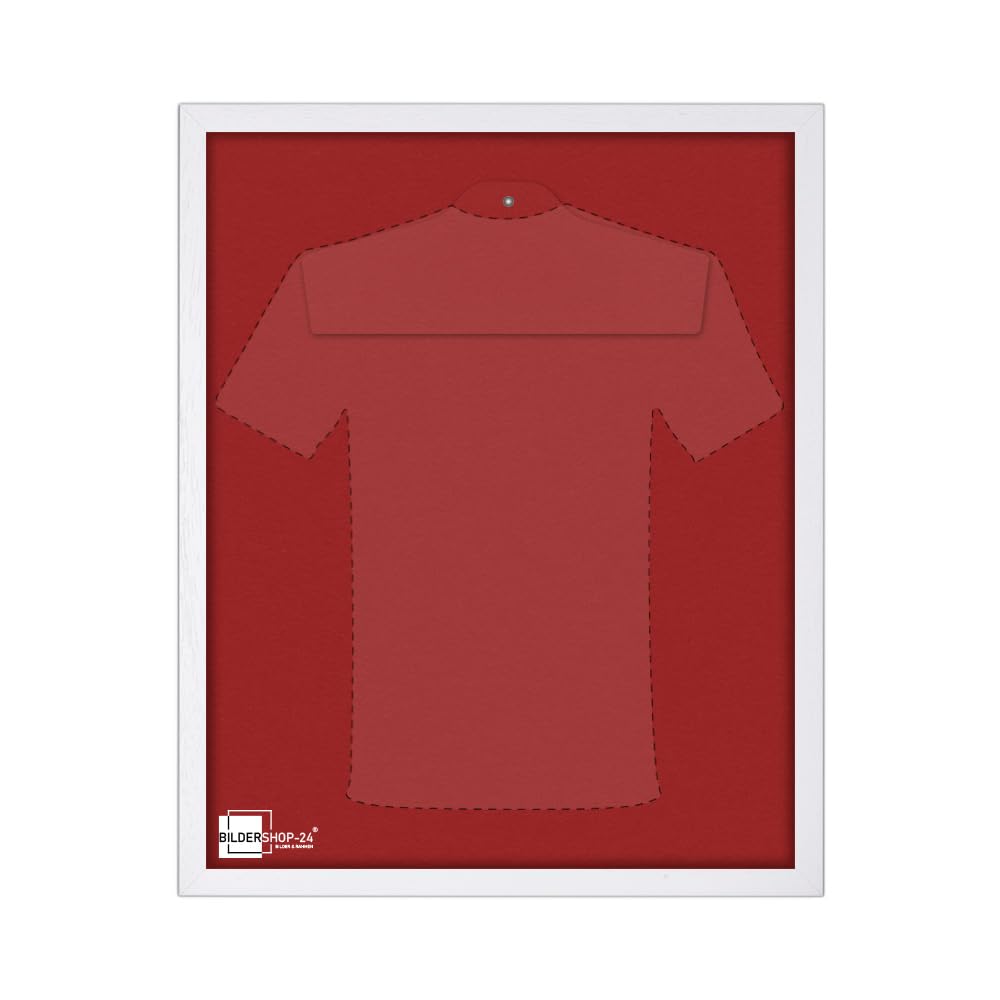 VARIO - Marco para camisetas (incluye percha y paspartú en muchos tamaños y colores), madera, Salsarot, 60 x 80 cm