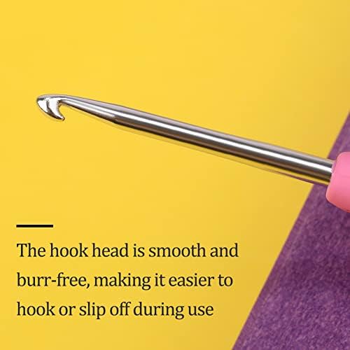 QMNNMA 3 mm Crochet Hook, Ergonomic Crochet Hooks for Arthritic Hands - 3