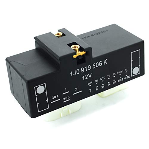 DEVMO 1J0919506K Electric Cooling Fan Control Module Relay Radiator Compatible with Golf Jetta Beetle/TT Quattro 1 J0 919 506K