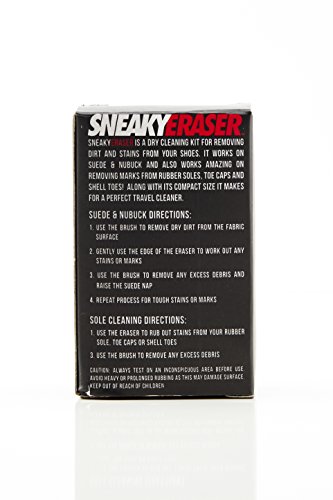 Sneaky Unisex Sbclk Cleaning Kit, Black, One Size UK & Sneaky Eraser - premium suede, nubuck and mid sole stain remover cleaner