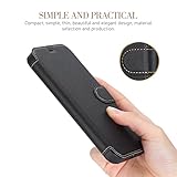 ELESNOW Case iPhone 13, with Card Holder PU Leather Wallet Flip Stand Phone Case Cover [Full Lens Protection] [Magnetic Closure] Compatible with Apple iPhone 13 (Black) - Image 5