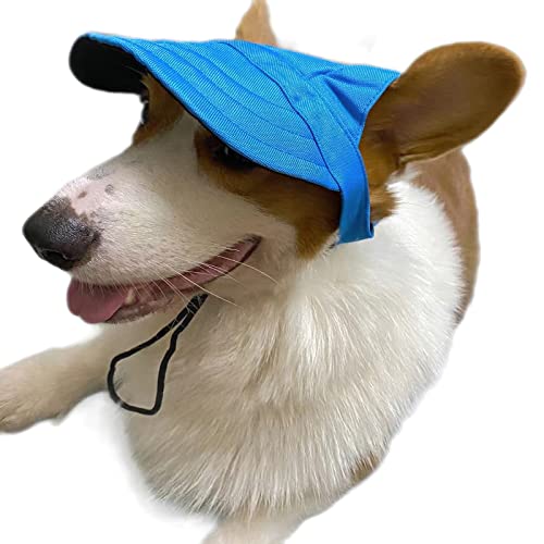 Nuatptin 3 Pieces Dog Baseball Cap With Ear Holes For Sun Protection, Breathable Outdoor Pet Visor Sunbonnet Outfit For Puppy, Adjustable Drawstring Dog Sport Hat For Small Medium Large Dogs Kitten #TOP7