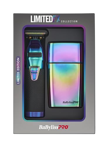 Image of BaBylissPRO LIMITEDFX Cord /Cordless Hair Trimmer and Double Foil Hair Shaver Prepack, High-Performance Lithium-Ion Batteries for Long-Lasting Cutting