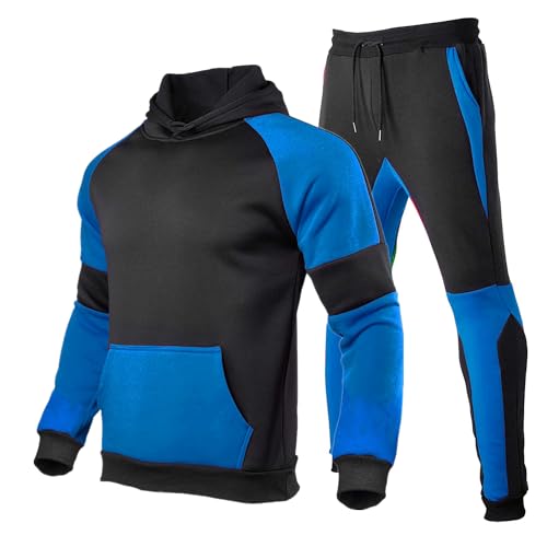Image of HHGKED Men's Track Suits 2 Piece Set Active Jogging Suits Long Sleeve Sweatsuits Casual Outfits