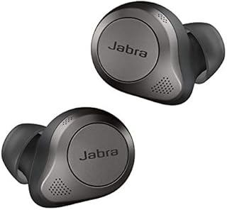 Jabra Elite 85t True Wireless Earbuds - Jabra Advanced Active Noise Cancellation with Long Battery Life and Powerful Speakers - Wireless Charging Case - Titanium Black