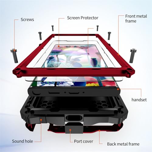 Coque en métal pour Samsung Galaxy S24 Ultra avec écran intégré - 4