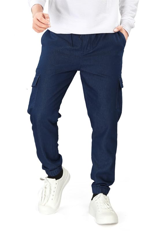 Image of UNOseven Boys Cotton Cargo Jogger Pant - Slim Fit - Available from 7 Years to Size XL