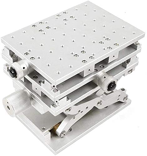TBVECHI Axis Moving Workbench, Aluminum Alloy 3 Axis Moving Table Lift Tables, 3 Axis Moving Workbench DIY Marking Working Machine XYZ Marking Machine
