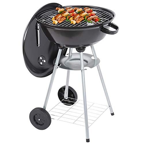 18-inch Charcoal Grill for Outdoor Courtyard Picnics, Home BBQs, and Roasting Meat - High Heat Output for Delicious Results