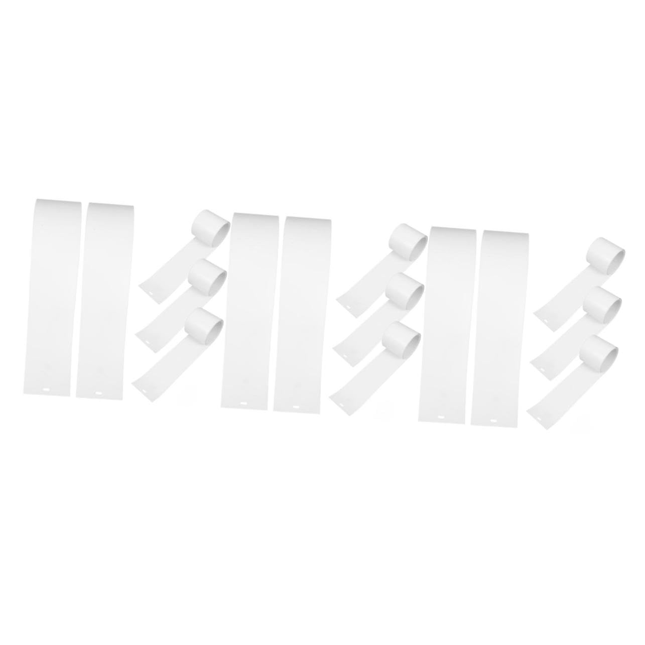 EXCEART 3 Set Lamelle Cieche Parti di Ricambio per Tende Verticali Esatto Finestra Persiane Verticale Pannello Linguette di Riparazione Cieche Verticali Sostituzione Bianca PVC 5 Pezzi*3