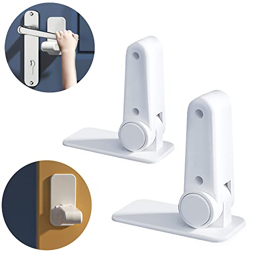 Kindersicherung Multifunktionen GWAWG2 Stück Patent-Design Türdrückerschloss Kindersicherung Tür Fenstersicherung Kinder Backofen Kindersicherung Fenster Balkon Schlafzimmer Wohnzimmer Cover