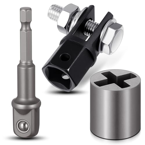 Adaptateur cric ciseaux robuste pour levage rapide à la perceuse manuelle
