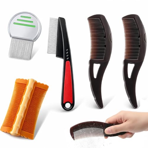 5-teiliges Schuppenkamm Kopfhaut Bürste Und Massage Set Kamm Set Mit Scalp Brush Haarkamm Ideal Für Kopfhautpflege Und Haarbürsten